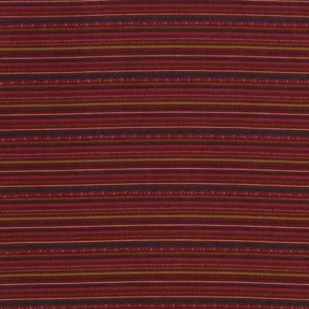 Highland - Festive Stripe - Maroon - 2334-004 - red cotton fabric with stripes of green, gold, and pink