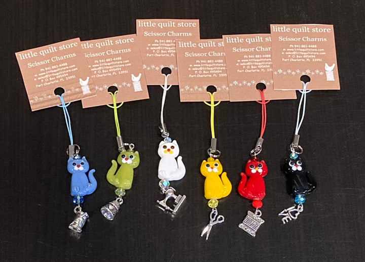 Cat Scissor Charms