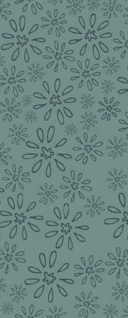 Favourites by Lynette Anderson - 81620-10 - teal cotton fabric with tone on tone flower etchings