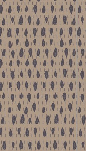 Favourites by Lynette Anderson - 81620-15 - peach cotton fabric with gray teardrops and a grid of slashes