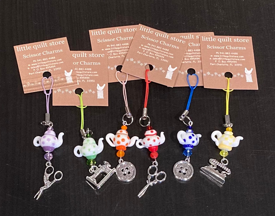 Teapot Scissor Charms