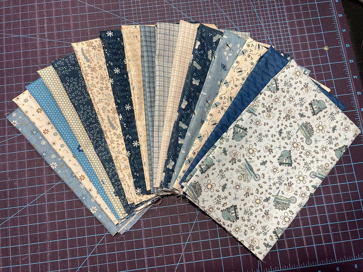 Something Borrowed, Something Blue 2 - Fat Quarter Bundle (16 pcs)