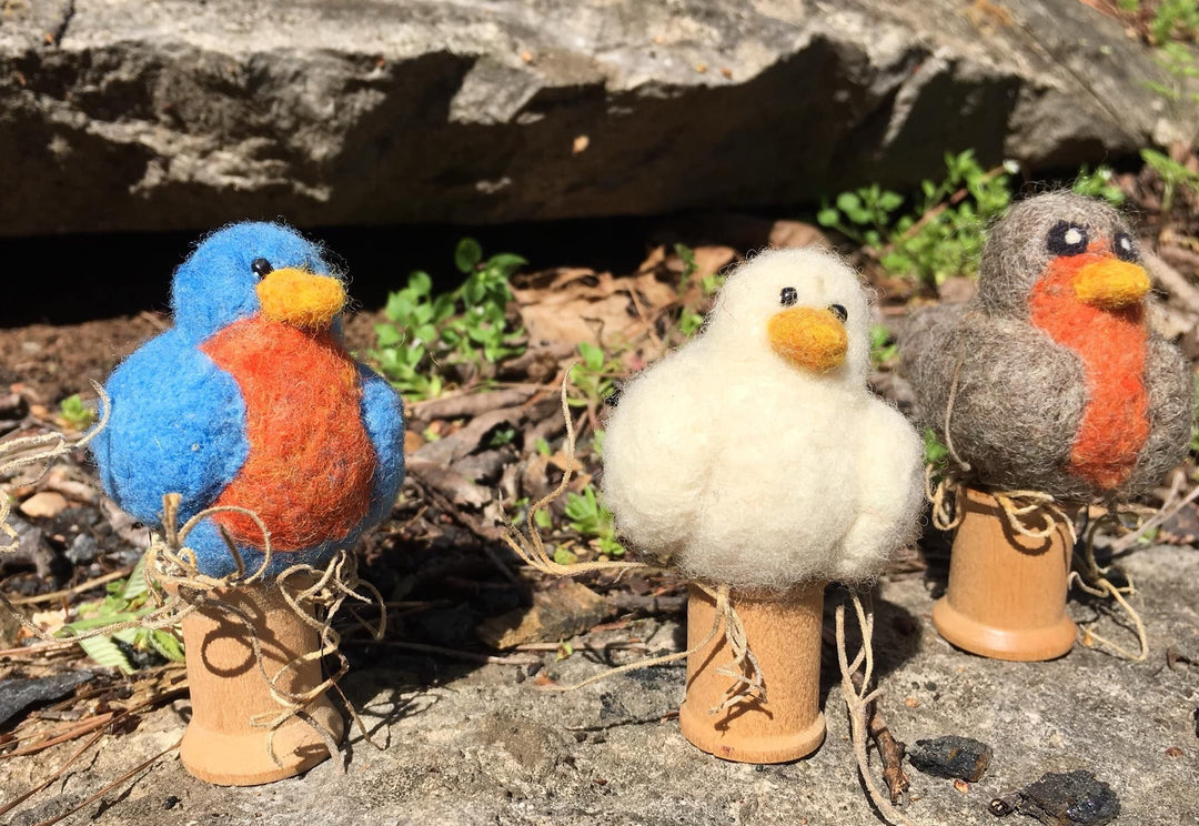 Harbor Hookin Needle Felted Birds Class Photo