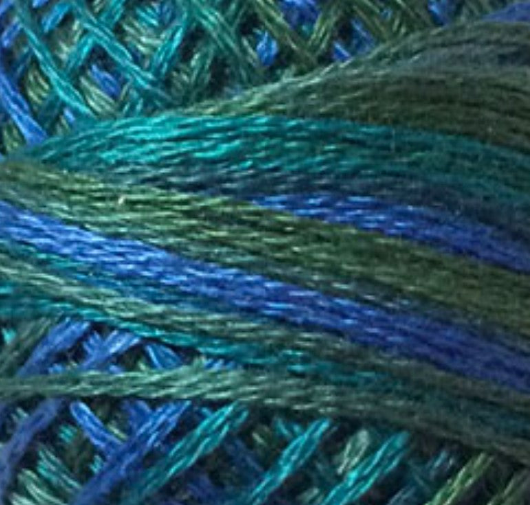 Valdani 3-strand hand-dyed floss M30 Deep Waters