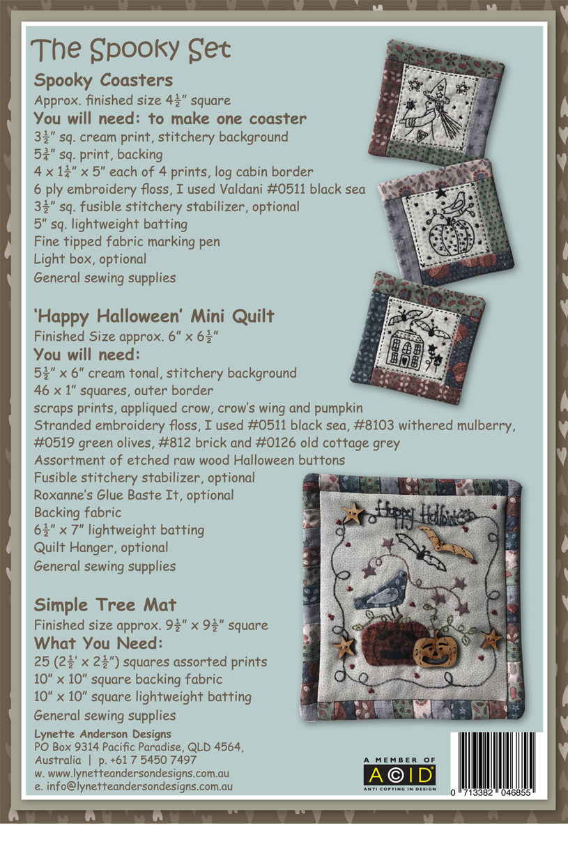 Happy Halloween Spooky Coasters (6) Kit