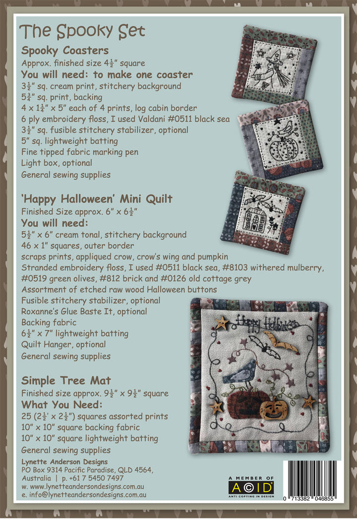 Happy Halloween Spooky Coasters (6) Kit