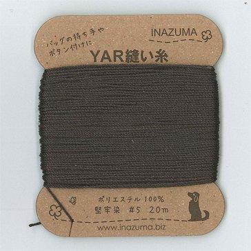 20 meters of Dark Brown Polyester Thread