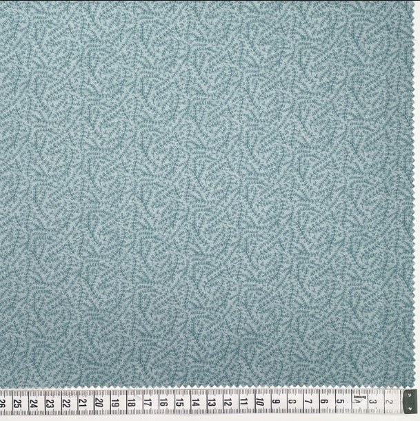 Botanicals 80990-116 - light blue cotton fabric with tone-on-tone vine