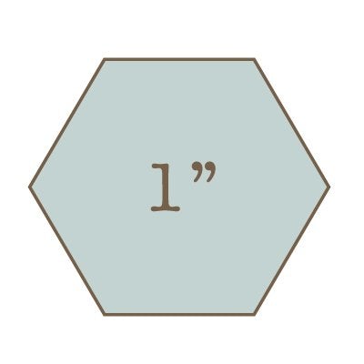 1" Hexagon Acrylic Template