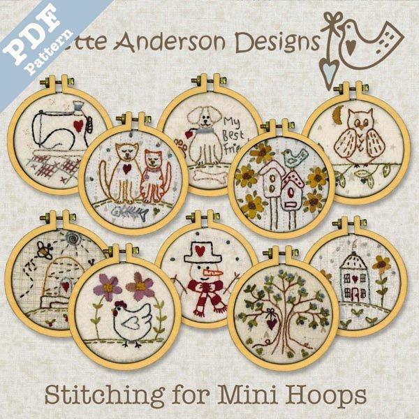 Stitching for Mini Hoops by Lynette Anderson