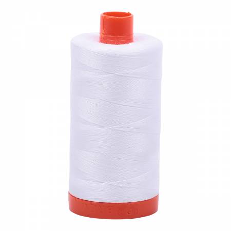 White 50wt/2 ply Cotton Thread