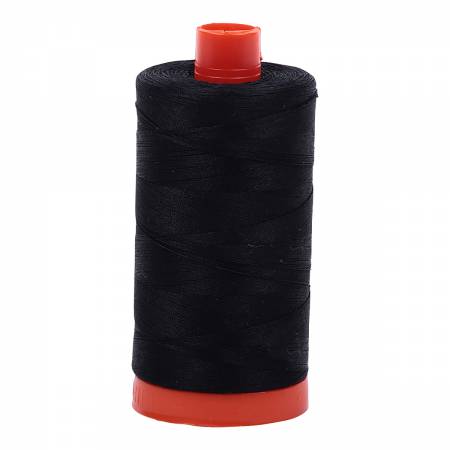 Black 50 wt/2 ply Cotton Thread