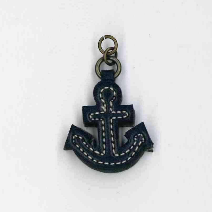 Zip Pull Black Anchor