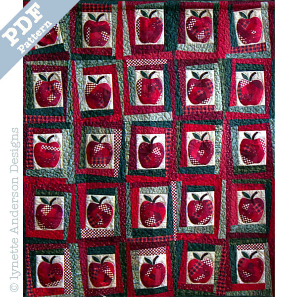 Crazy Apple Quilt by Lynette Anderson