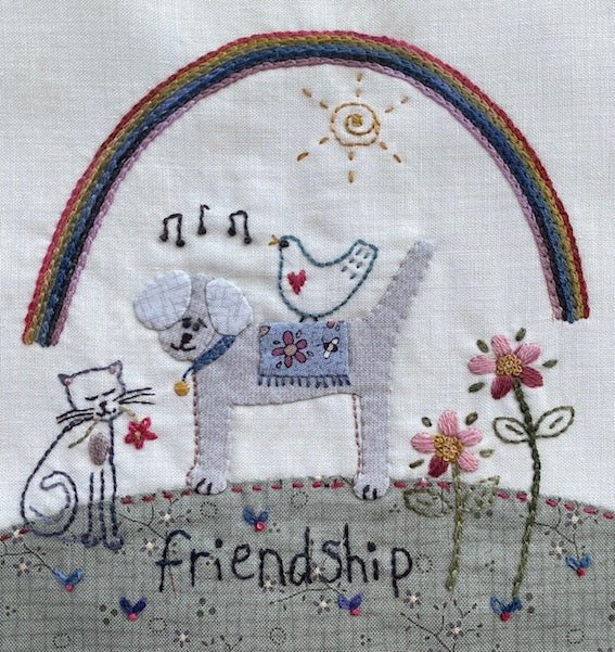 Rainbow of Hope Stitchery by Lynette Anderson