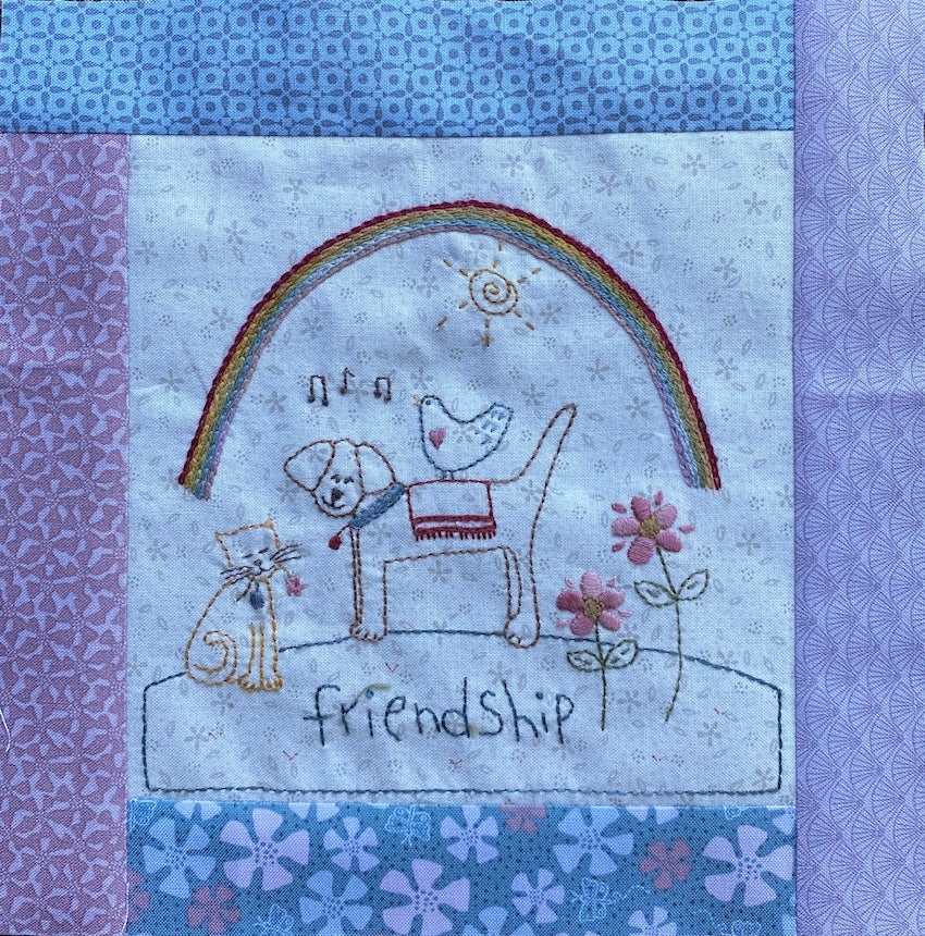 Rainbow of Hope Stitchery by Lynette Anderson