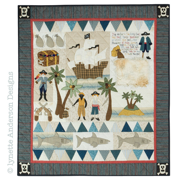 Pirate Treasure Quilt by Lynette Anderson