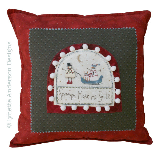 Snowmen Make Me Smile Pillow Kit