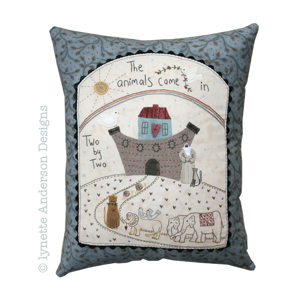 Noah's Ark Pillow by Lynette Anderson