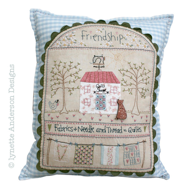 Quilt Shoppe Pillow by Lynette Anderson