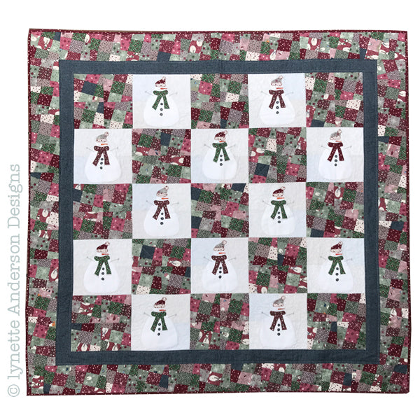 Let's Build a Snowman Quilt by Lynette Anderson