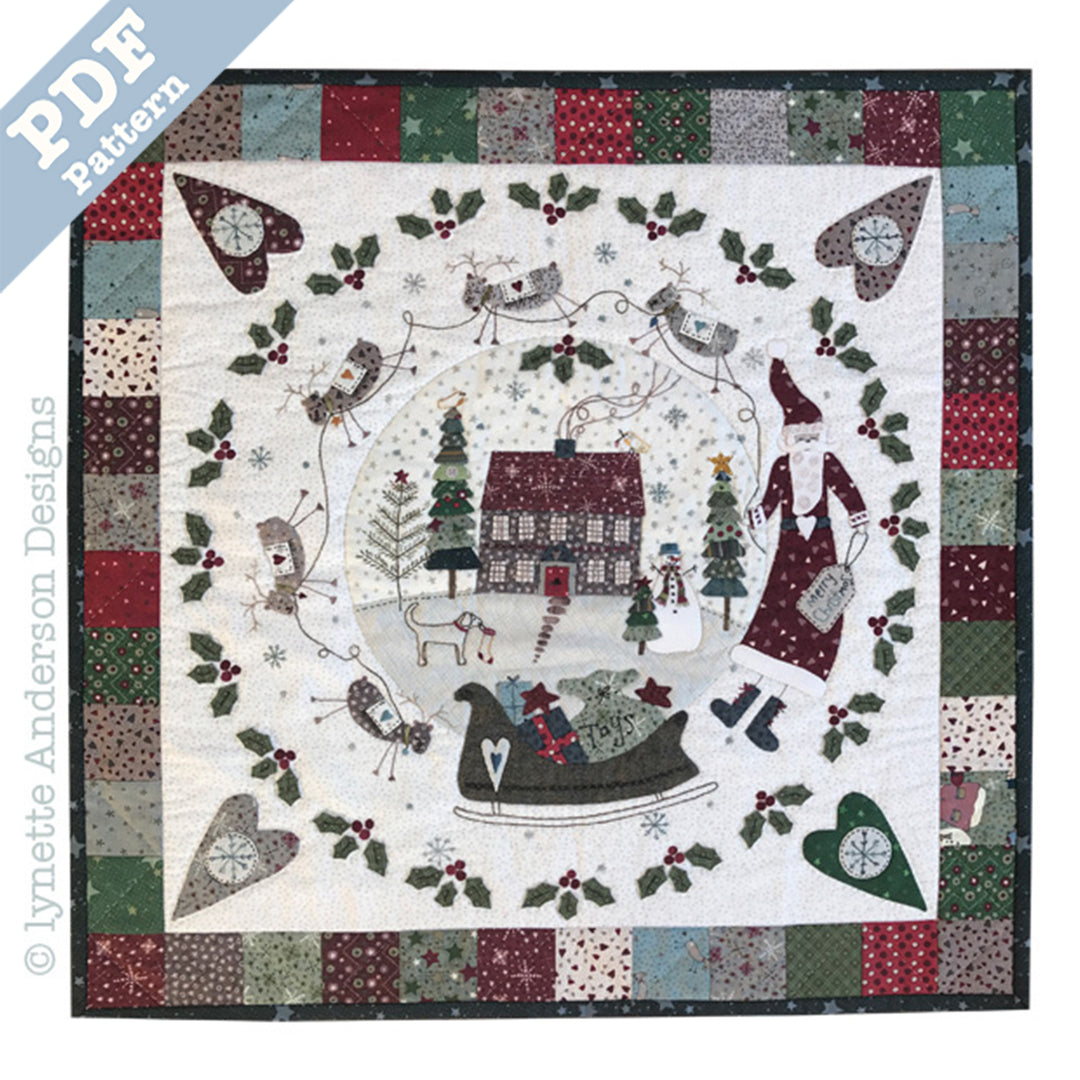 Hollyberry House Quilt by Lynette Anderson