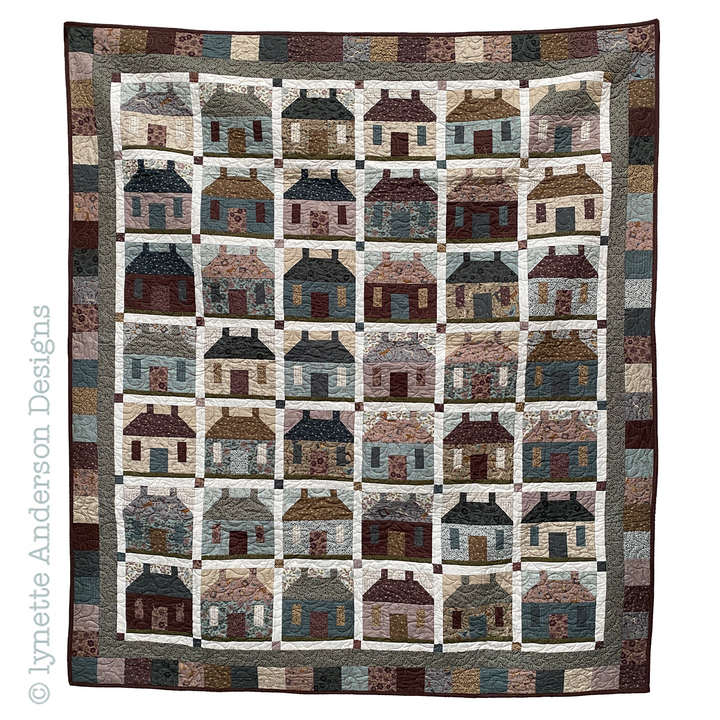 House Next Door Quilt by Lynette Anderson