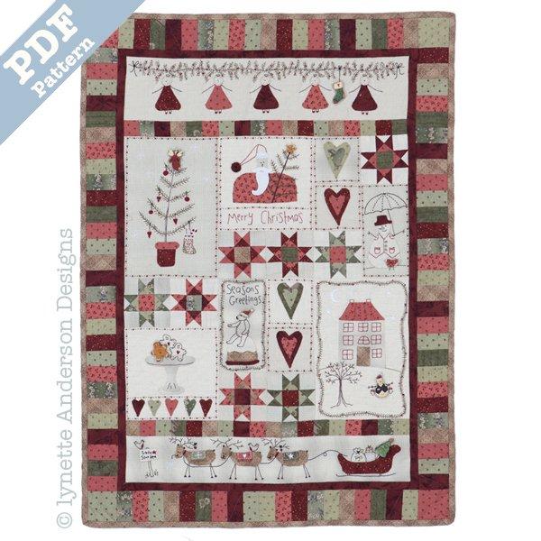 Christmas Fun Wall Hanging by Lynette Anderson