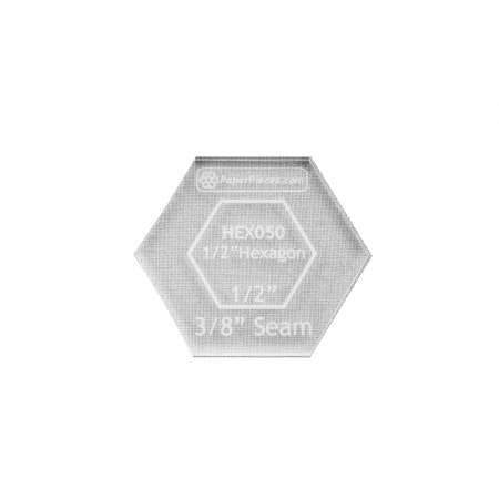 1/2" Hexagon Acrylic Template