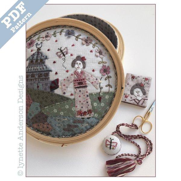 Konnichiwa Sewing Basket by Lynette Anderson