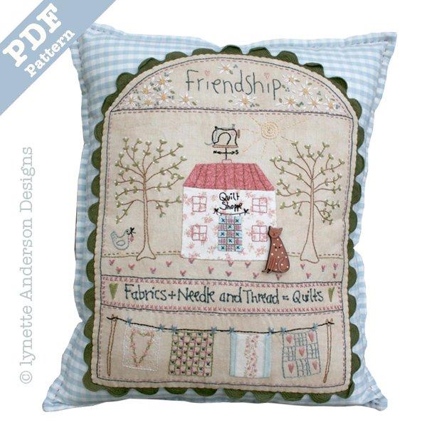 Quilt Shoppe Pillow by Lynette Anderson