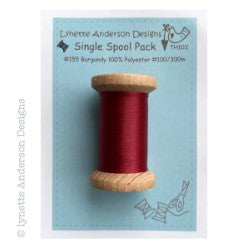 Taupe Polyester Thread on a wooden spool