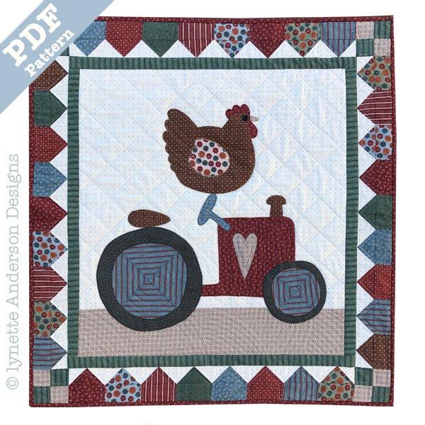 Tractor Race Quilt by Lynette Anderson