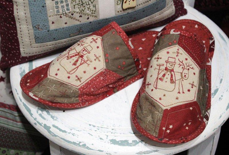 Snowman Slippers by Lynette Anderson