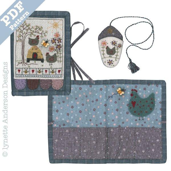 Mrs. Hen Needlecase and Scissor Holder by Lynette Anderson